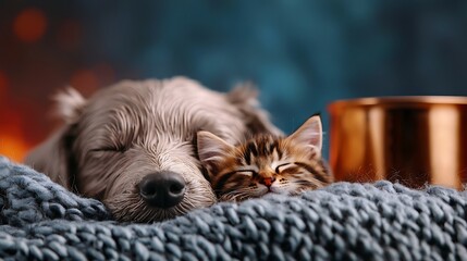 Peaceful puppy soft fur relaxed dog animal pet