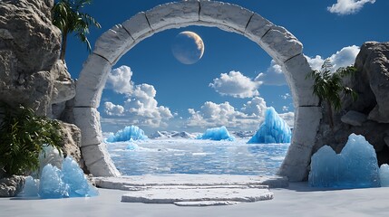 Frozen Portal to Another World