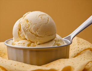 Refreshing Vanilla Ice Cream Treat