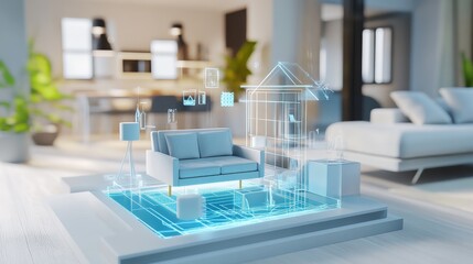 An AI powered virtual home decorator, offering real-time suggestions for furniture and decor based on room size, style