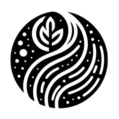 Minimalist Botanical Design: Growth, Fluidity, & Cosmic Harmony