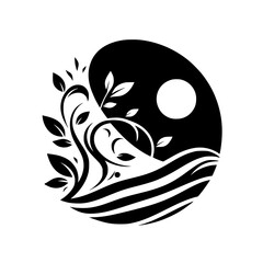 Yin Yang Nature: Harmony in Black & White