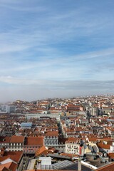 Fototapeta premium Aerial view of Lisbon cityscape in Portugal