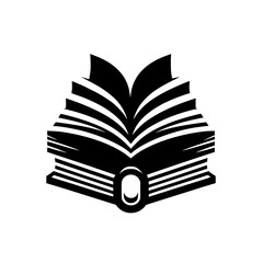 Symbolic Open Book Icon: Knowledge & Wisdom