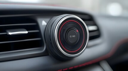 Fototapeta premium Innovative car air conditioning system leveraging nanotechnology for superior cooling performance energy efficiency and intelligent climate control capabilities