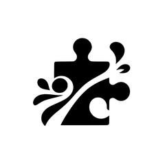 Abstract Puzzle: Integration and Flow in Monochrome