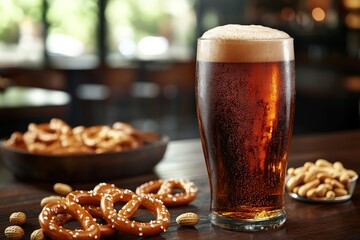 a tall glass of root beer