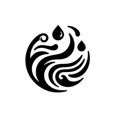 Fluid Motion: Abstract Water Droplets & Swirls