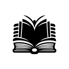 Open Book Emblem: Knowledge & Flight Symbolized