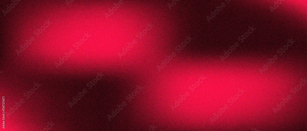Poster Abstract Dark red, white blur texture. Light red blurred shine template with rough, grain, noise. Grainy gradient with a colorful soft noise effect. Color gradient bright spots.