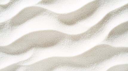 White sand beach texture, wave patterns, sunlight, background blur, summer vacation