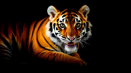 Obraz premium majestic tiger wallpaper, created by generative ai