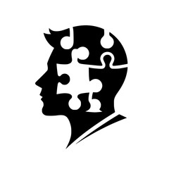 Mind Puzzle: Conceptual Silhouette of Human Intellect