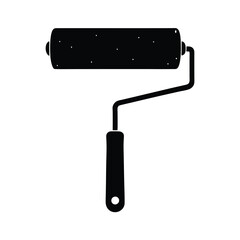 paint roller vector illustration