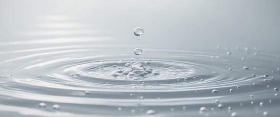 Water surface with bubbles for advertising