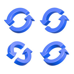 refresh icon 3d realistic icon for app web