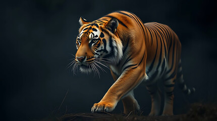 Fototapeta premium majestic tiger wallpaper, created by generative ai