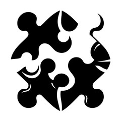 Abstract Puzzle: Unity in Pieces, Modern Design