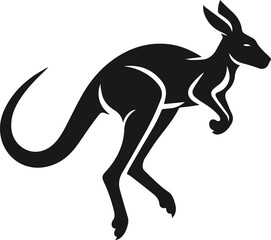 kangaroo vector animal silhouette