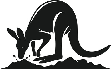 kangaroo vector animal silhouette