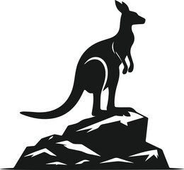 kangaroo vector animal silhouette