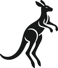 kangaroo vector animal silhouette