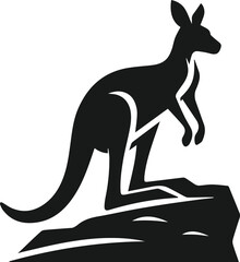 kangaroo vector animal silhouette
