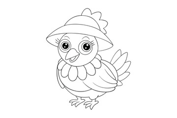 Chicken Coloring Book for Kids & Adults – Relaxing Farmyard Illustrations

