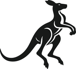 kangaroo vector animal silhouette