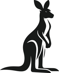 kangaroo vector animal silhouette