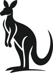 kangaroo vector animal silhouette