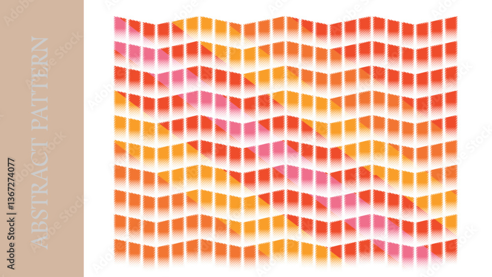 Aufkleber abstract line pattern, abstract background horizontal zigzag pattern. template, design, graphic