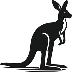 kangaroo vector animal silhouette