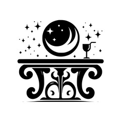 Celestial Lounge: A Black & White Night