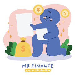 Growing and increasing wealth, investment concept. Money, income growth, financial success. Economic development, personal finance. 