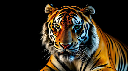 Fototapeta premium majestic tiger wallpaper, created by generative ai
