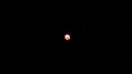 Lunar Eclipse - March 2025 "Blood Moon," a total lunar eclipse that colored the moon in shades of red, orange and yellow, Birmingham, Alabama