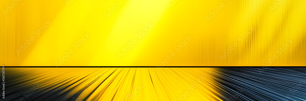 Poster abstract yellow and black are light pattern with the gradient is the with floor wall metal texture s