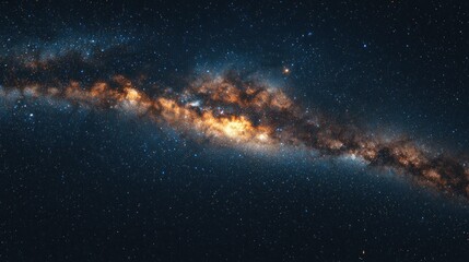 Obraz premium A mesmerizing view of the Milky Way stretching across the night sky.