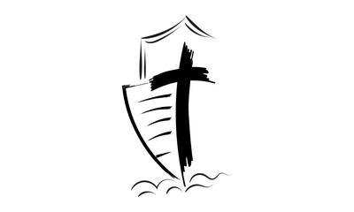 Christian Tattoo Art Vector Design - Cross, Faith, and Inspirational Symbol Vectors