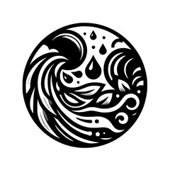 Yin Yang of Nature: A Black & White Harmony