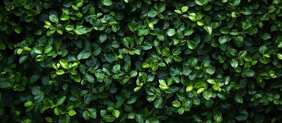 Obraz premium Lush Green Hedge: A Textured Tapestry of Nature