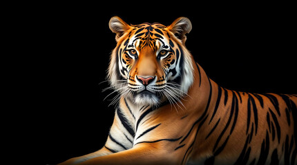 Fototapeta premium majestic tiger wallpaper, created by generative ai