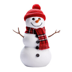 snowman isolated on white background