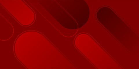 Abstract red background. Modern simple red geometric design. Minimal shapes. Suit for booklet, brochure, banner, poster, website, flyer, cover, corporate, backdrop. Vector illustration