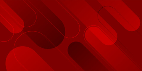 Abstract red background. Modern simple red geometric design. Minimal shapes. Suit for booklet, brochure, banner, poster, website, flyer, cover, corporate, backdrop. Vector illustration