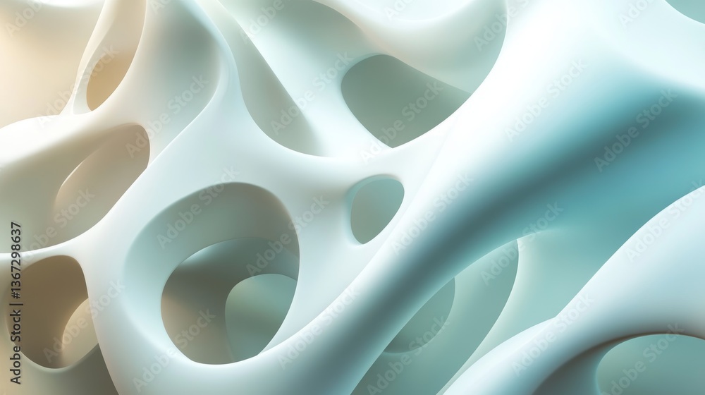 Aufkleber abstract background with smooth shapes