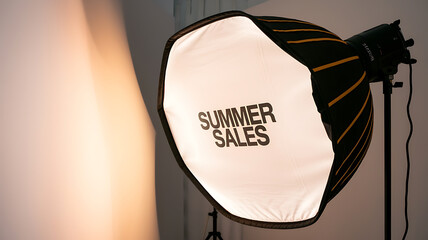 Summer sales promotional graphy backdrop