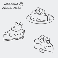 Delicious Cheese Cake Slices Collection