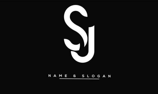 JS, SJ Abstract Letters Logo Monogram